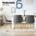 Set of 4 Retro-Modern Dining Chairs