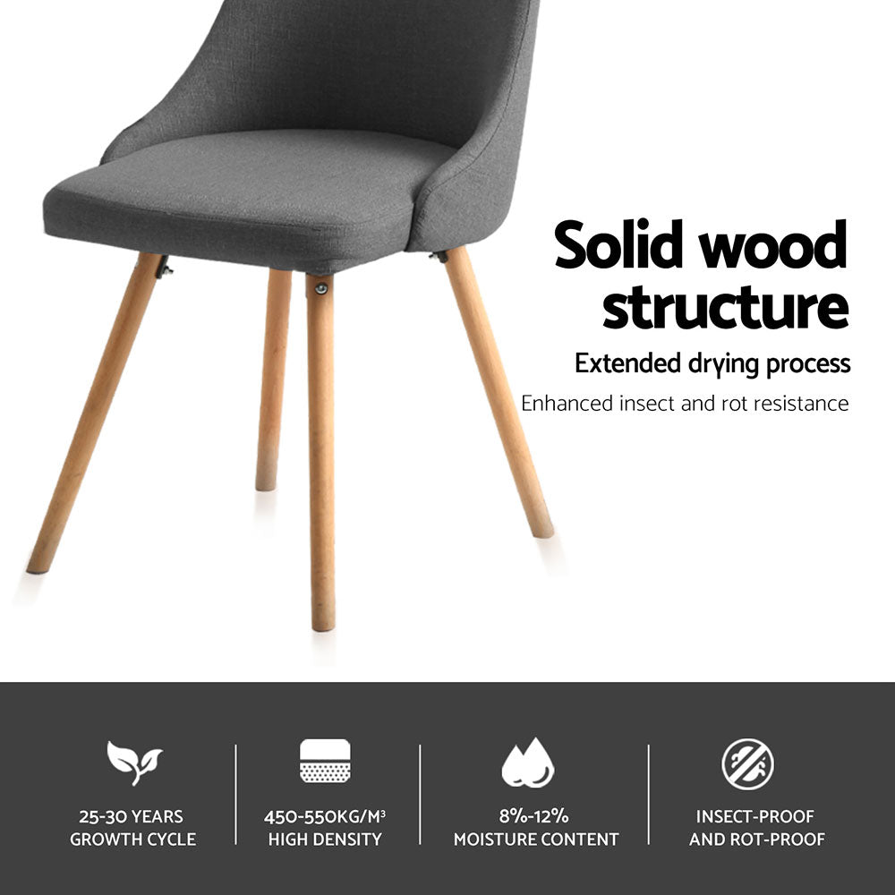 Set of 4 Retro-Modern Dining Chairs