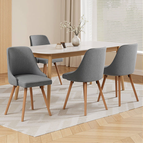 Set of 4 Retro-Modern Dining Chairs