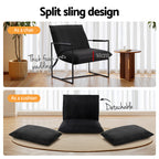 Artiss Accent Sling Armchair – Modern Comfort in Black