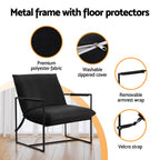 Artiss Accent Sling Armchair – Modern Comfort in Black