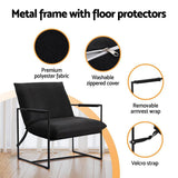 Artiss Accent Sling Armchair – Modern Comfort in Black