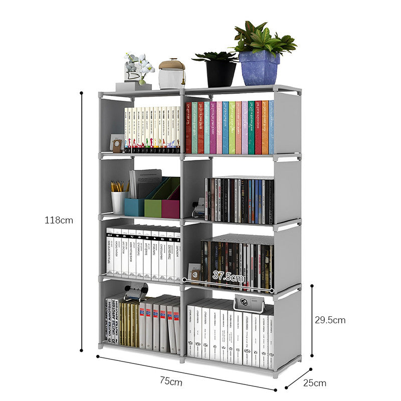 Elegant 8-Grid Storage Rack Organizer