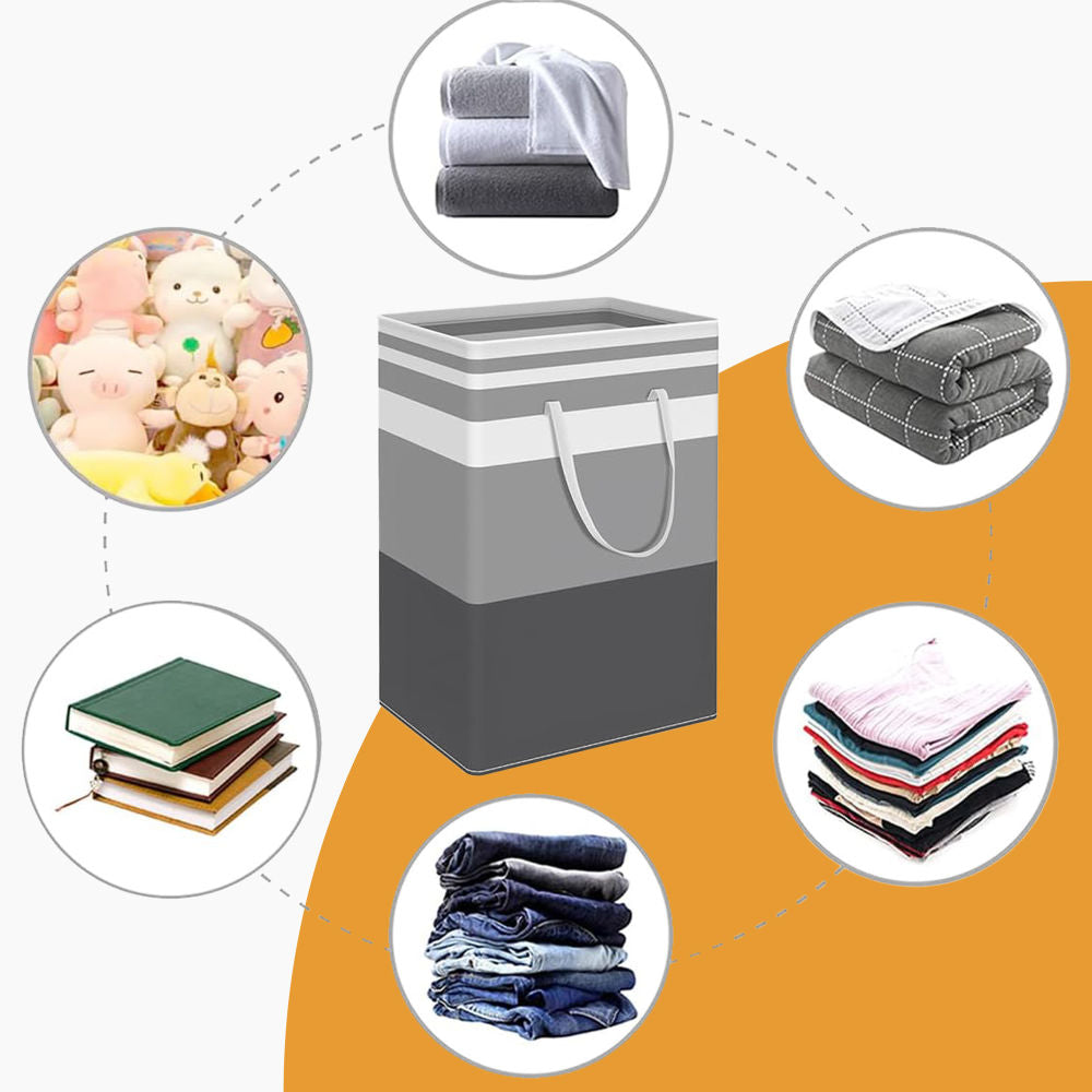 Hivvago 2-Pack Large Waterproof Laundry Baskets with Handles