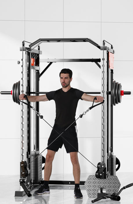 SmartFit M1 Max 140kg Multi-Functional Smith Machine Elevate your home gym experience.