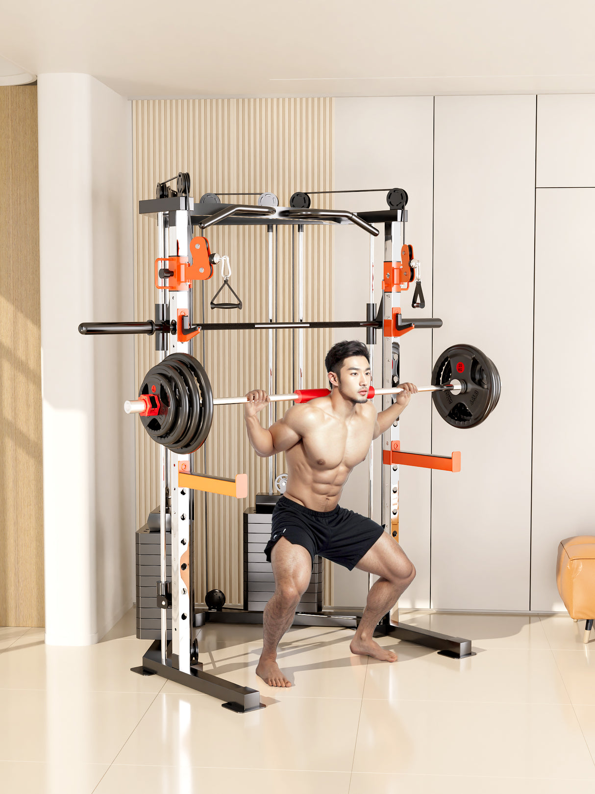 SmartFit C3 Max Multi-Functional Trainer Machine Ultimate home gym solution for all exercises.