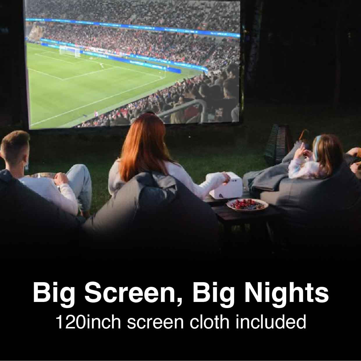 Laser 220 Series Bluetooth Projector with Screen