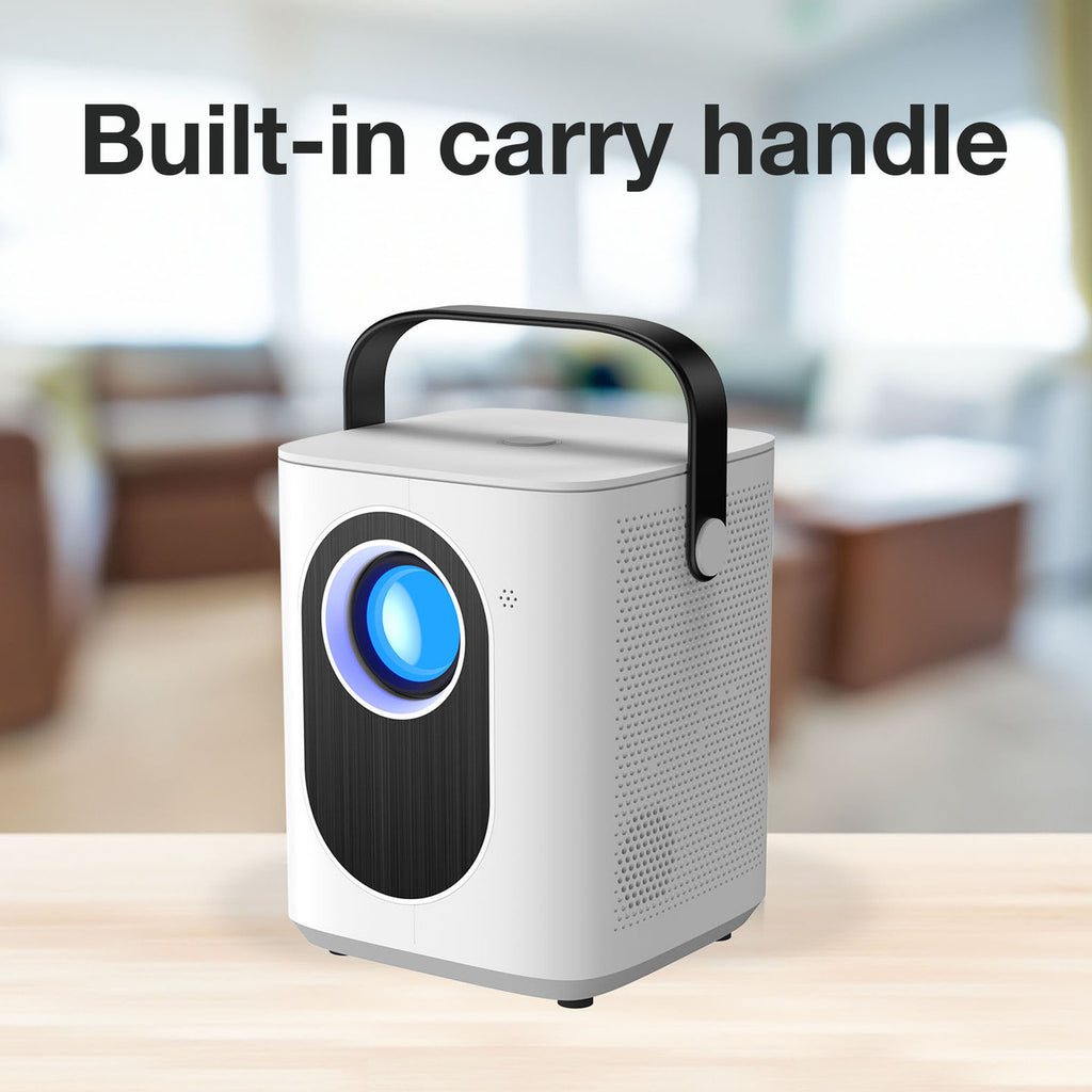 Laser Cube 1080p Android Projector with 120in Screen