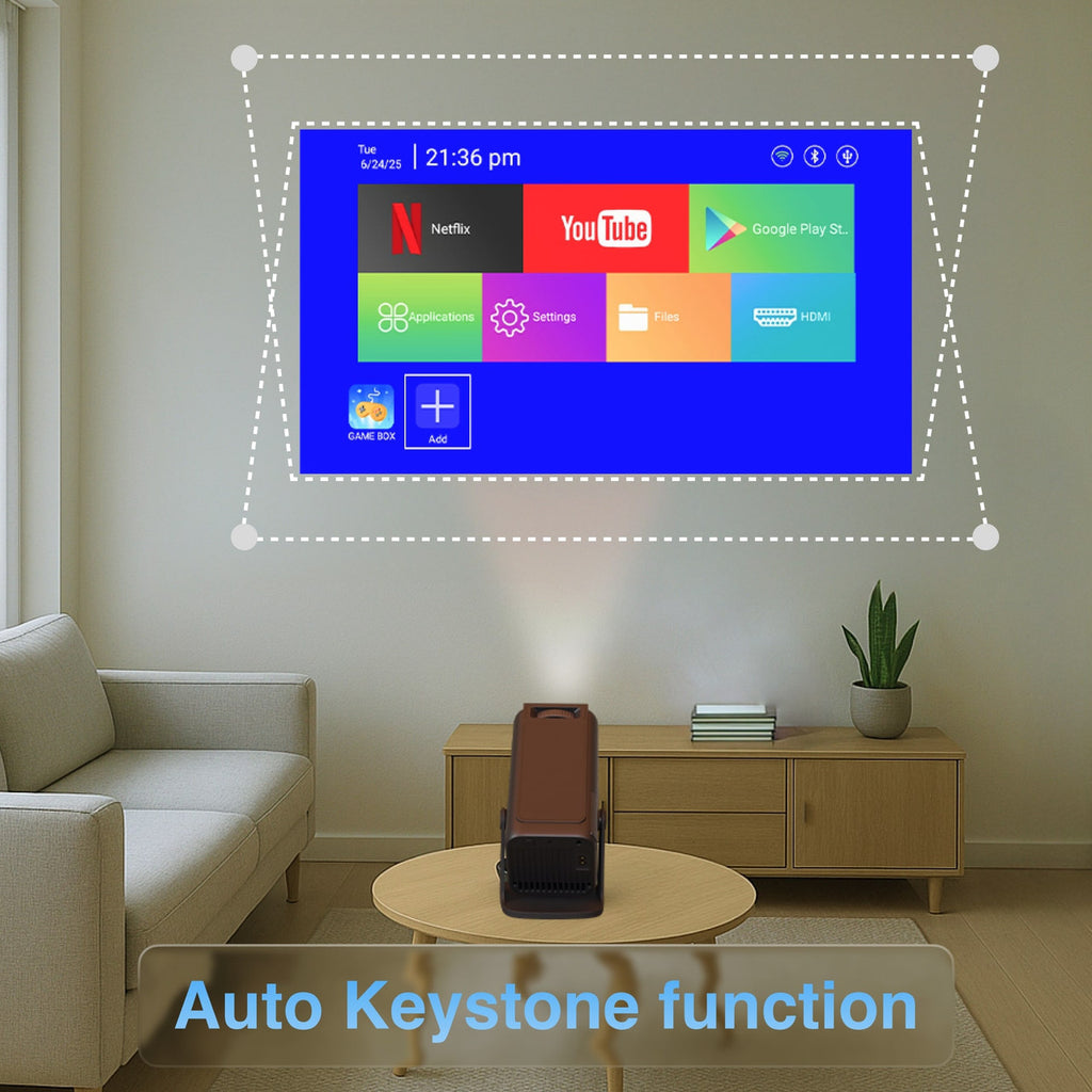 Retro Gaming Projector with 80 Games