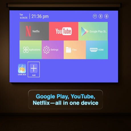 Retro Gaming Projector with 80 Games