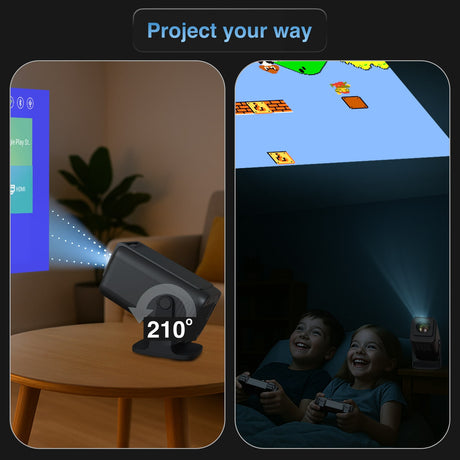 Retro Gaming Projector with 80 Games