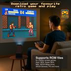 Retro Gaming Projector with 80 Games