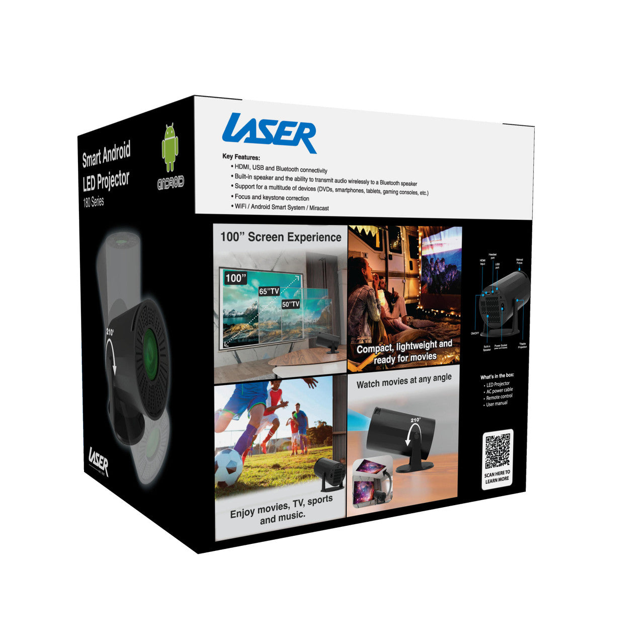 Laser Multi-Angle Android HD Projector