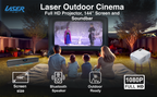 Laser Outdoor Cinema Bundle: Projector, Screen & Soundbar