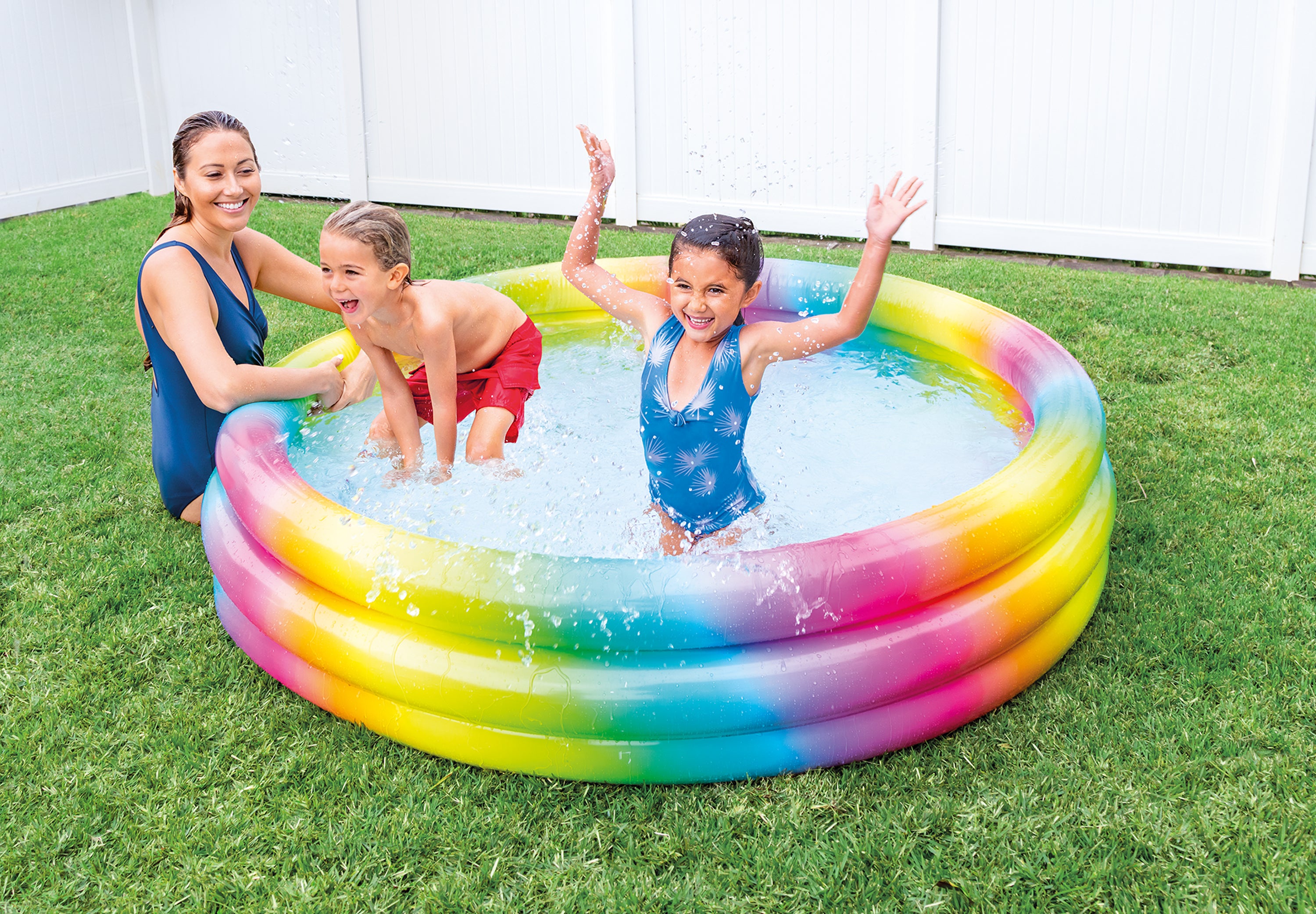 Intex Rainbow Ombre Family Pool 168cm