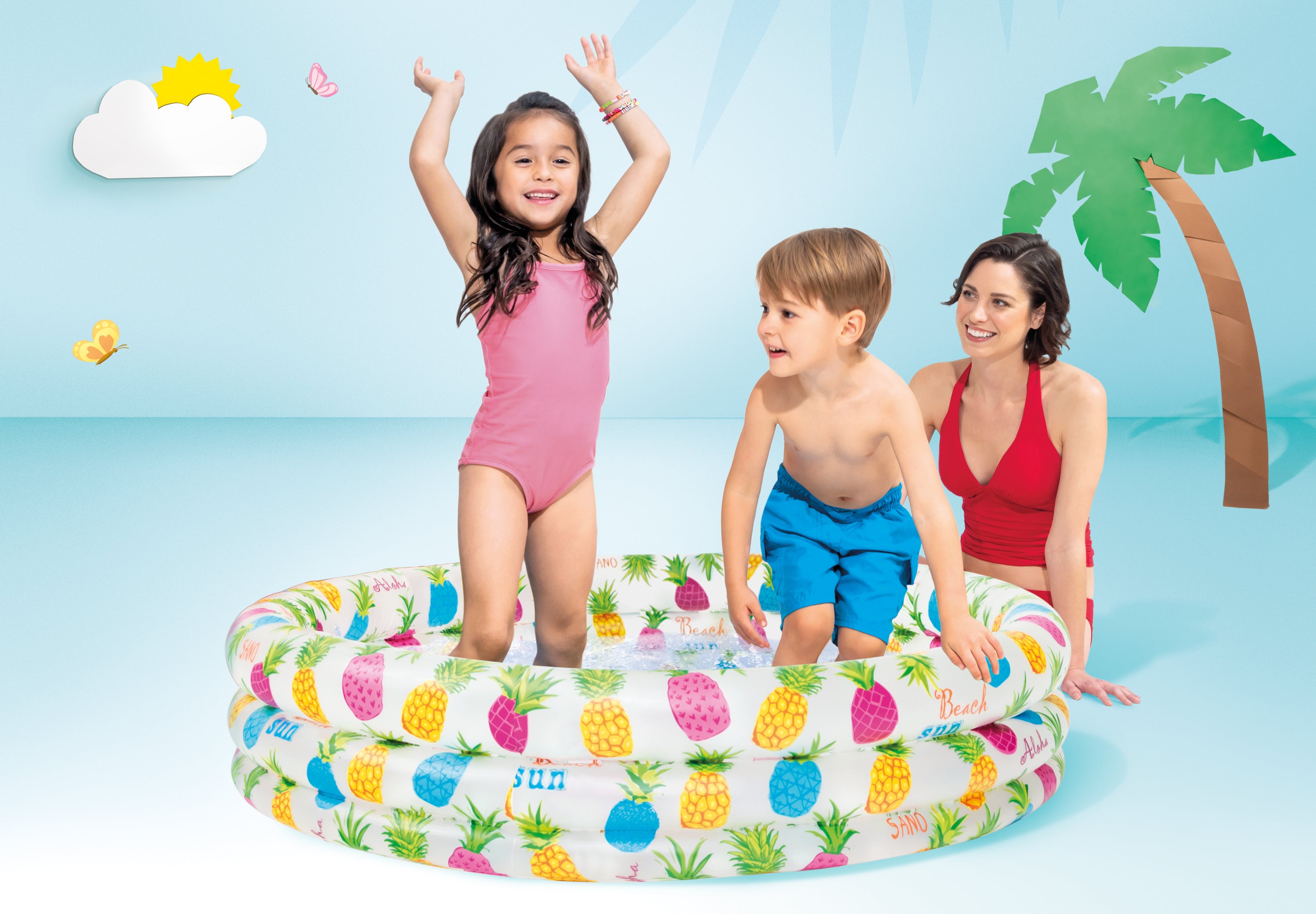 Intex 3 Ring Pineapple Splash Pool