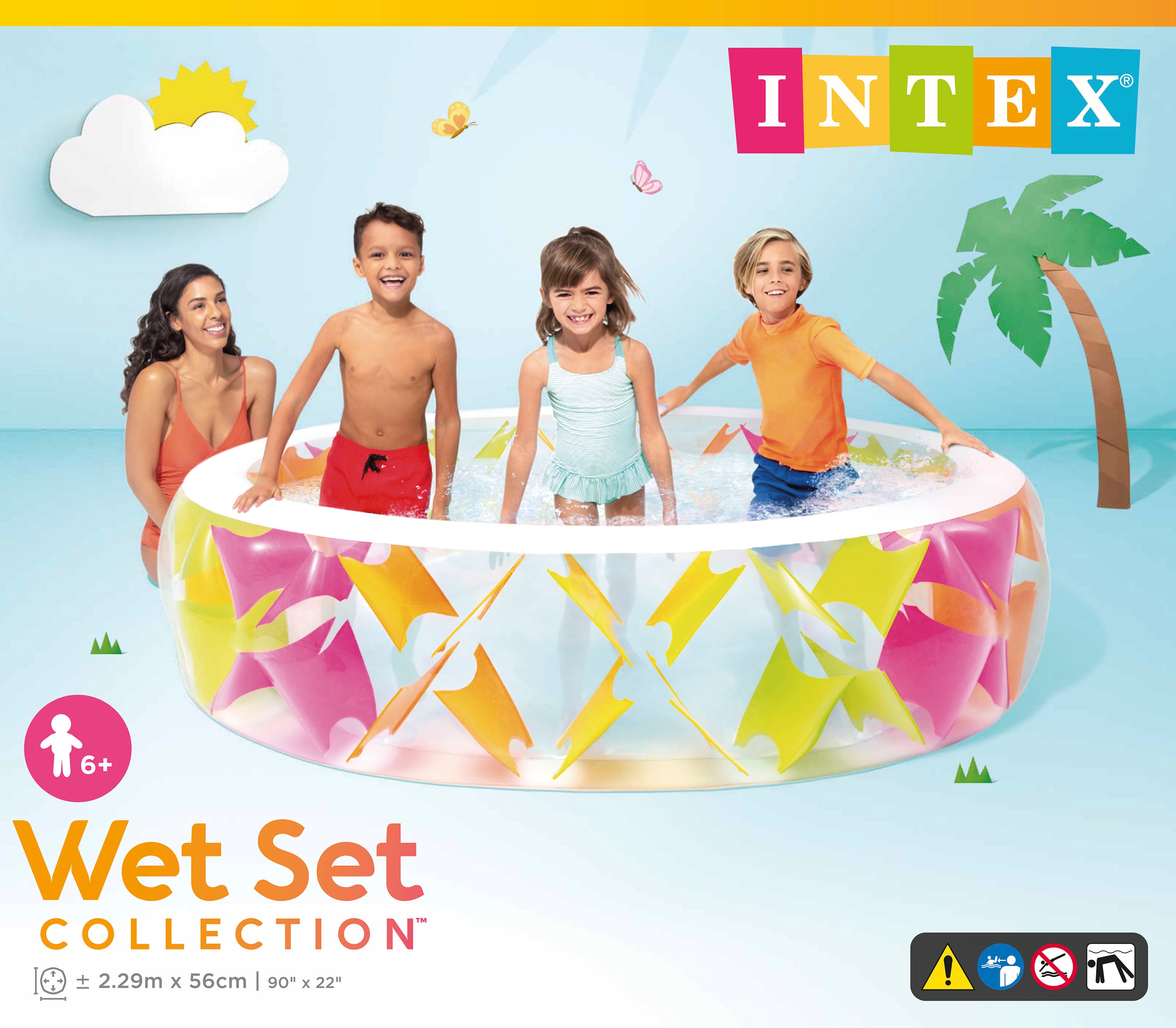 INTEX Pinwheel Swim Centre Pool 229cm