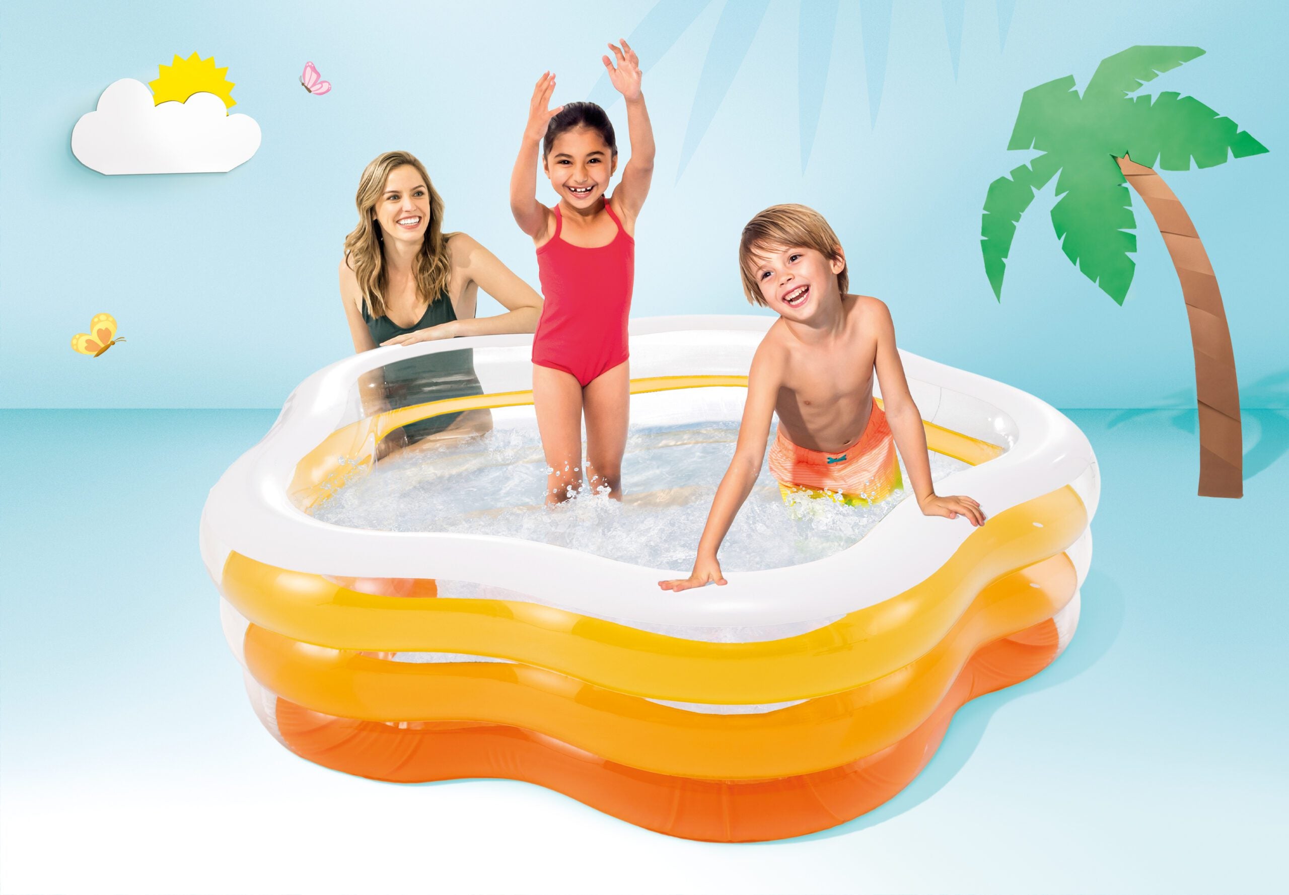 Intex Summer Colors Inflatable Pool 185cm