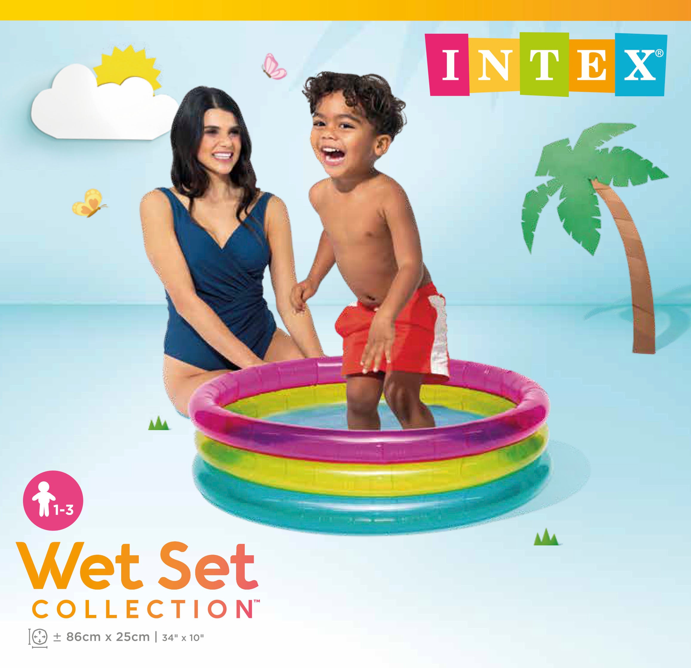 Intex Rainbow Baby Pool - Model 57104