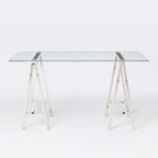 Venus Stainless Steel & Glass Office Desk