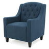 Canberra Linen Fabric Tufted Armchair - Elegant Comfort in Various Colours