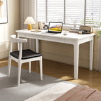 Mitch Solid Wood Study Desk in White
