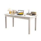 Mitch Solid Wood Study Desk in White