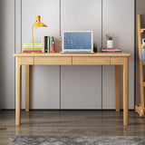 Mitch Solid Wood Study Desk - Rubberwood Finish