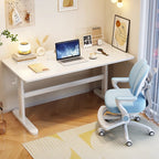 Height-Adjustable Solid Wood Study Desk