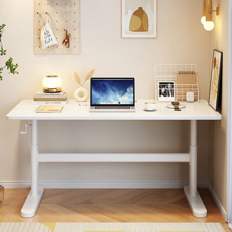 Height-Adjustable Solid Wood Study Desk