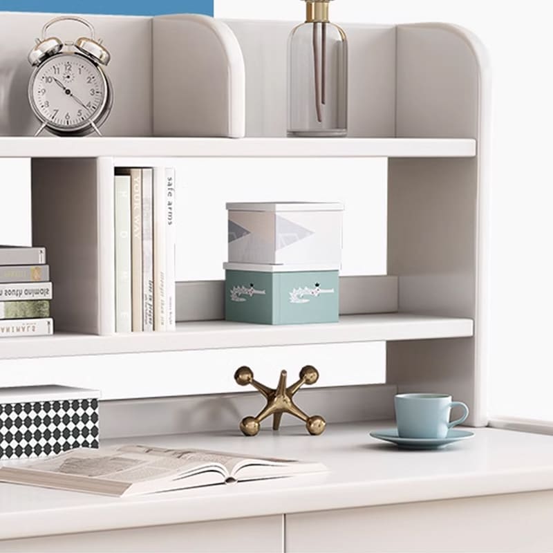 Ave Solid Wood Study Desk with Bookcase