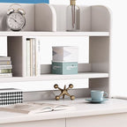 Ave Solid Wood Study Desk with Bookcase