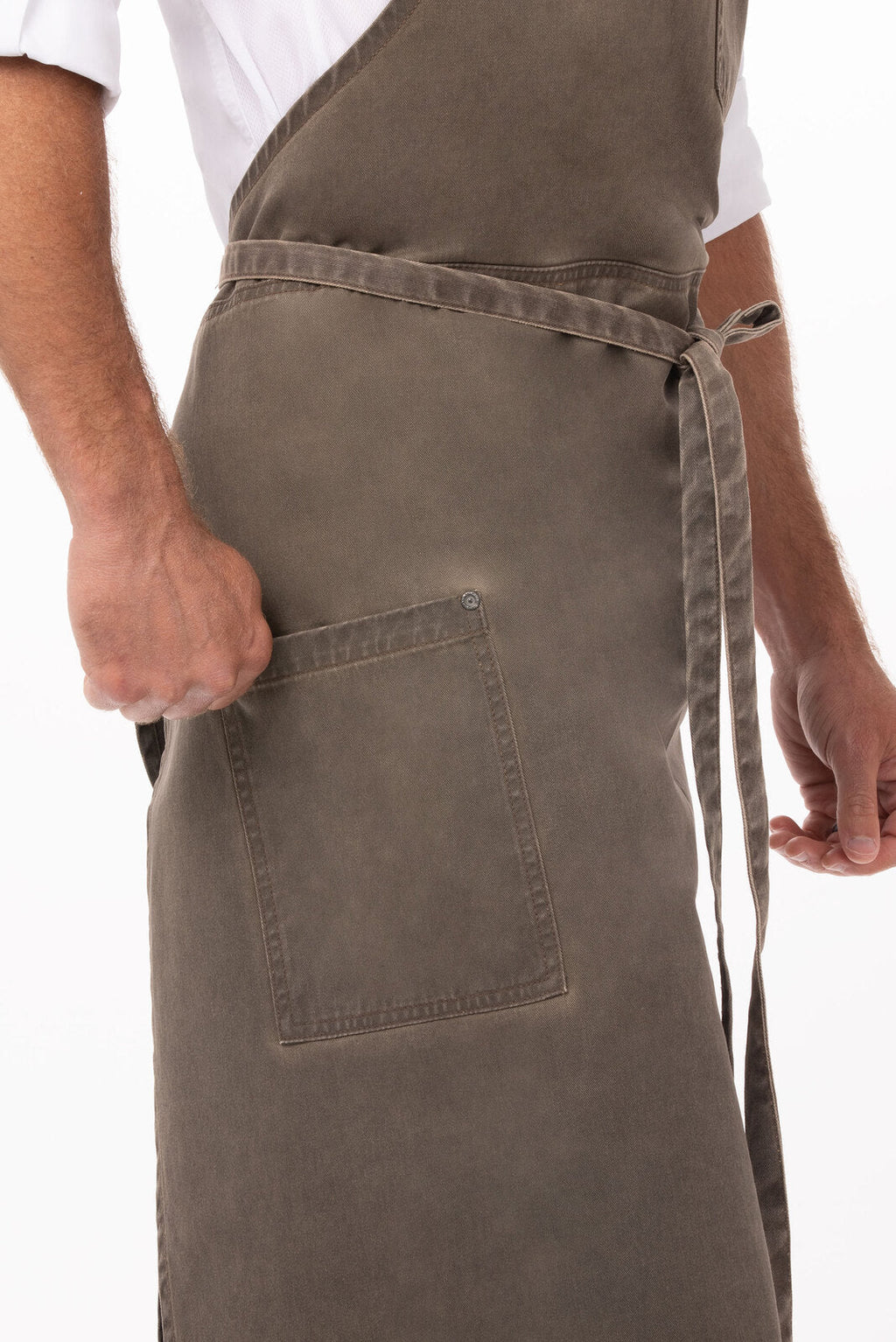 Dorset Earth Brown Chefs Bib Apron by Chef Works