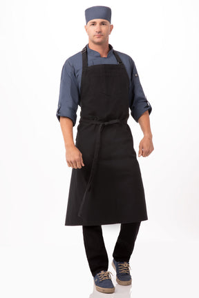 Rockford Steel Grey Chefs Bib Apron by Chef Works