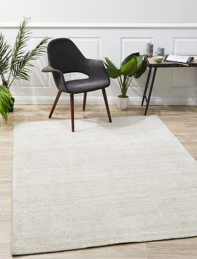 Allure Ivory Cotton Rayon Rug - 225X155CM