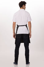 Chalk Stripe Black Bib Apron by Chef Works
