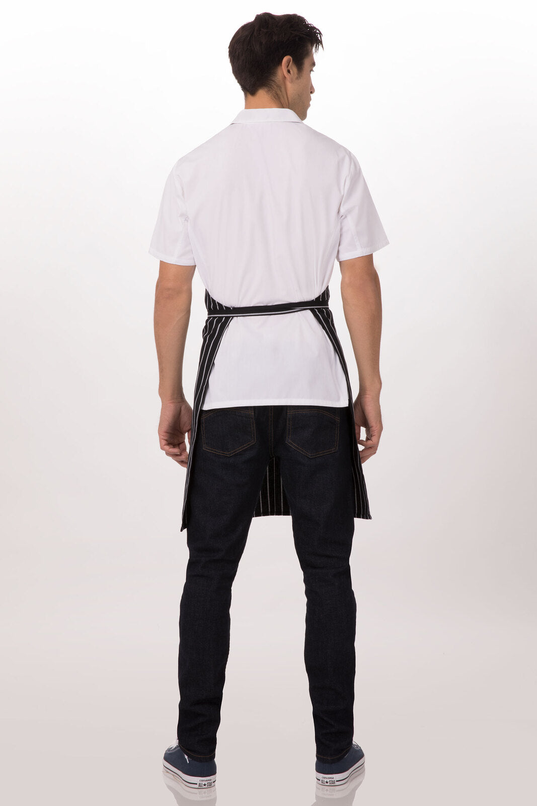 Chalk Stripe Black Bib Apron by Chef Works