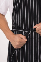 Chalk Stripe Black Bib Apron by Chef Works