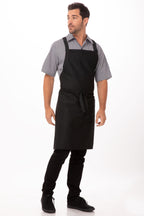 Cross-Back Black Bib Apron by Chef Works