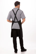 Cross-Back Black Bib Apron by Chef Works