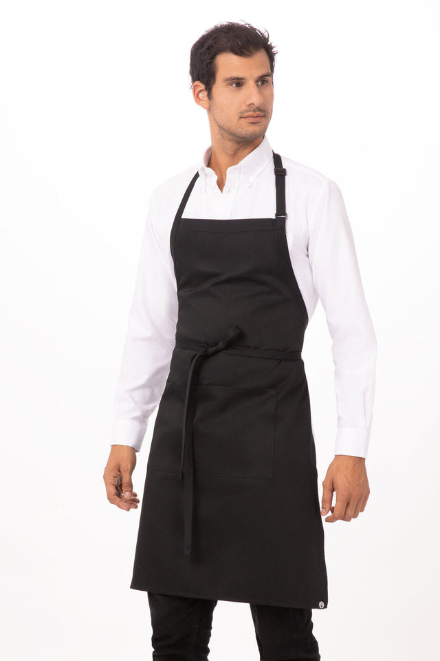 Butcher Black Bib Apron by Chef Works