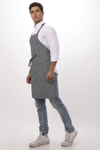 Butcher Grey Bib Apron by Chef Works