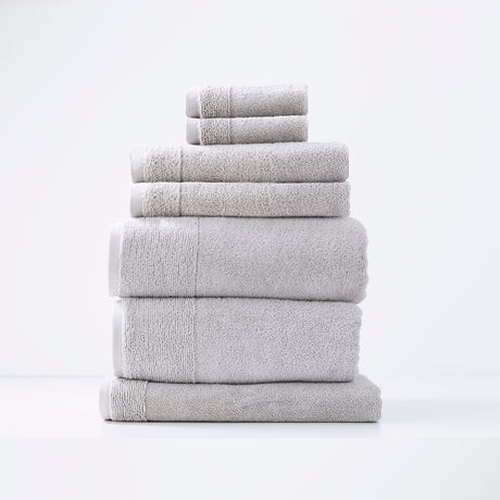 Aireys 650 GSM Zero Twist Luxury Plush 7 Piece Towel Set by Renee Taylor