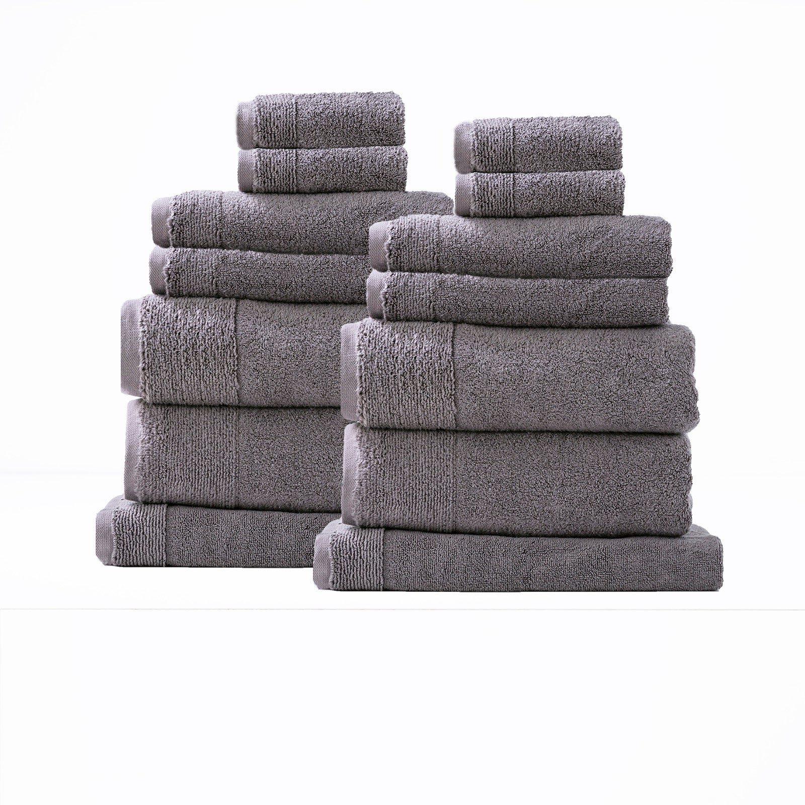Aireys 650 GSM Zero Twist 14 Piece Bath Towel Set Collection by Renee Taylor