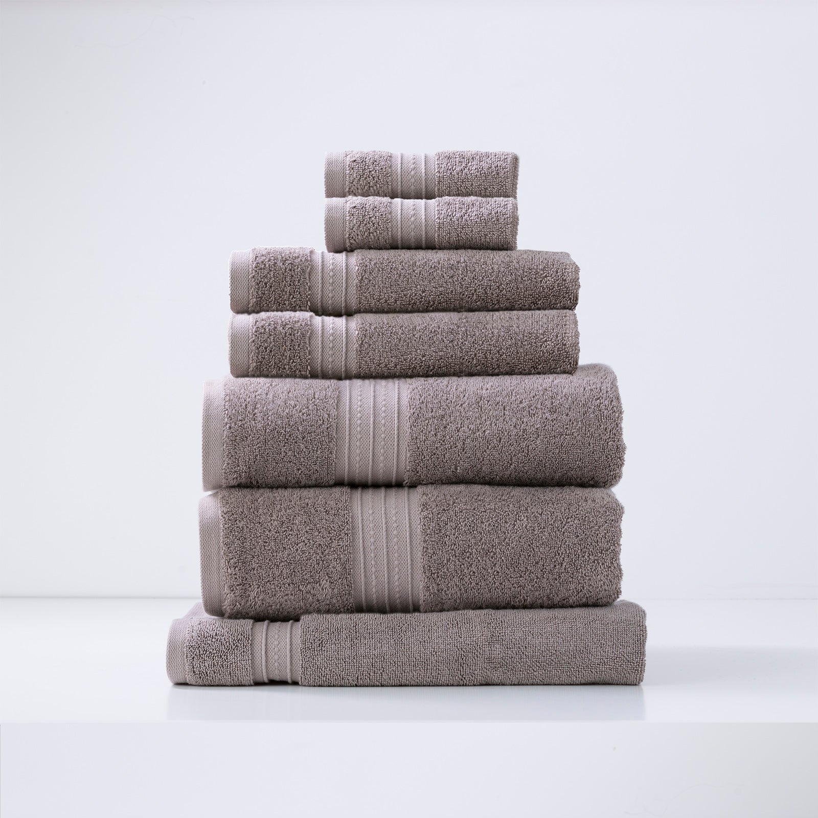 Brentwood 650 GSM Low Twist 7 Piece Bath Sheet Towel Set by Renee Taylor