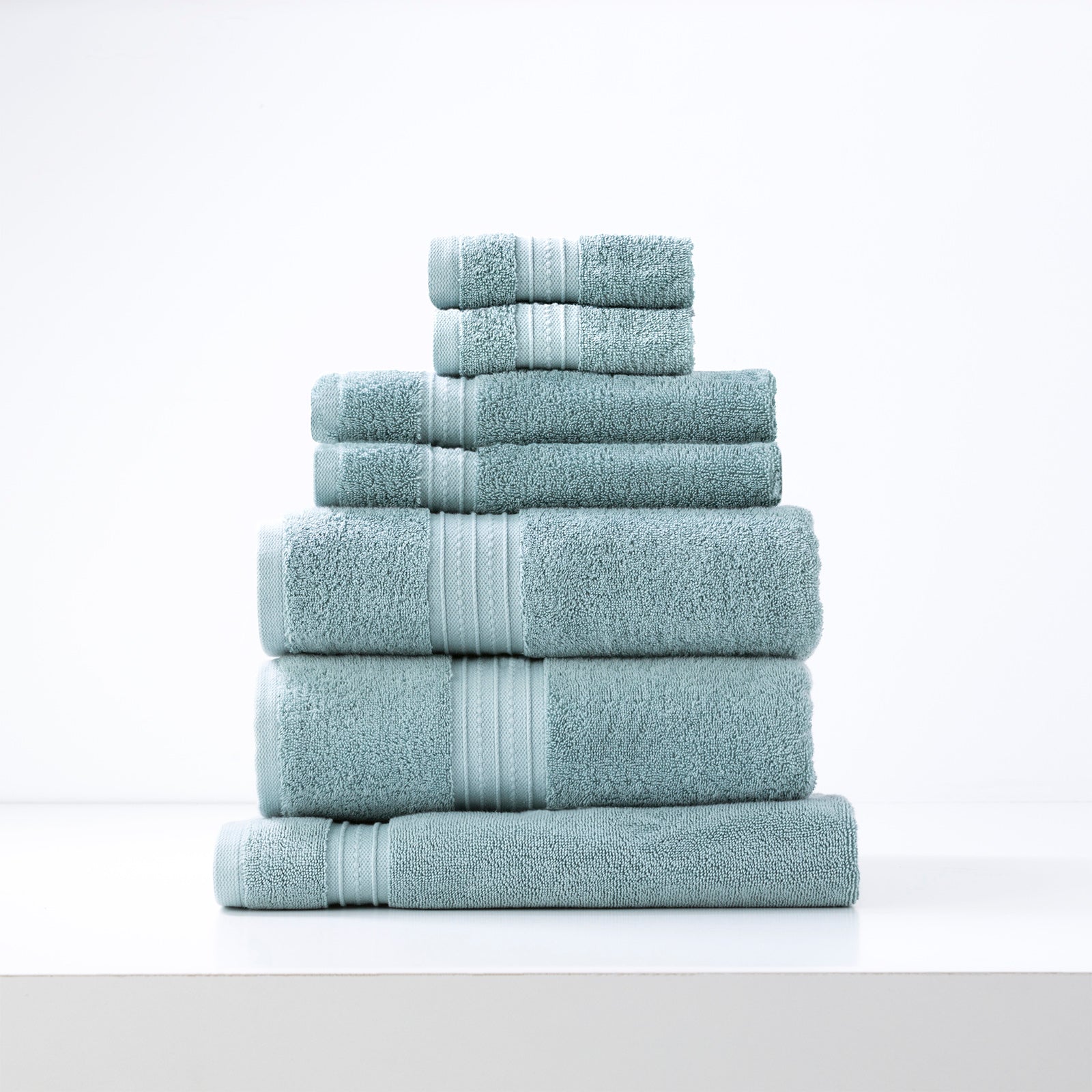 Brentwood 650 GSM Low Twist 7 Piece Bath Sheet Towel Set by Renee Taylor