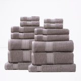 Brentwood 650 GSM Low Twist 14 Piece Bath Sheet Towel Set by Renee Taylor