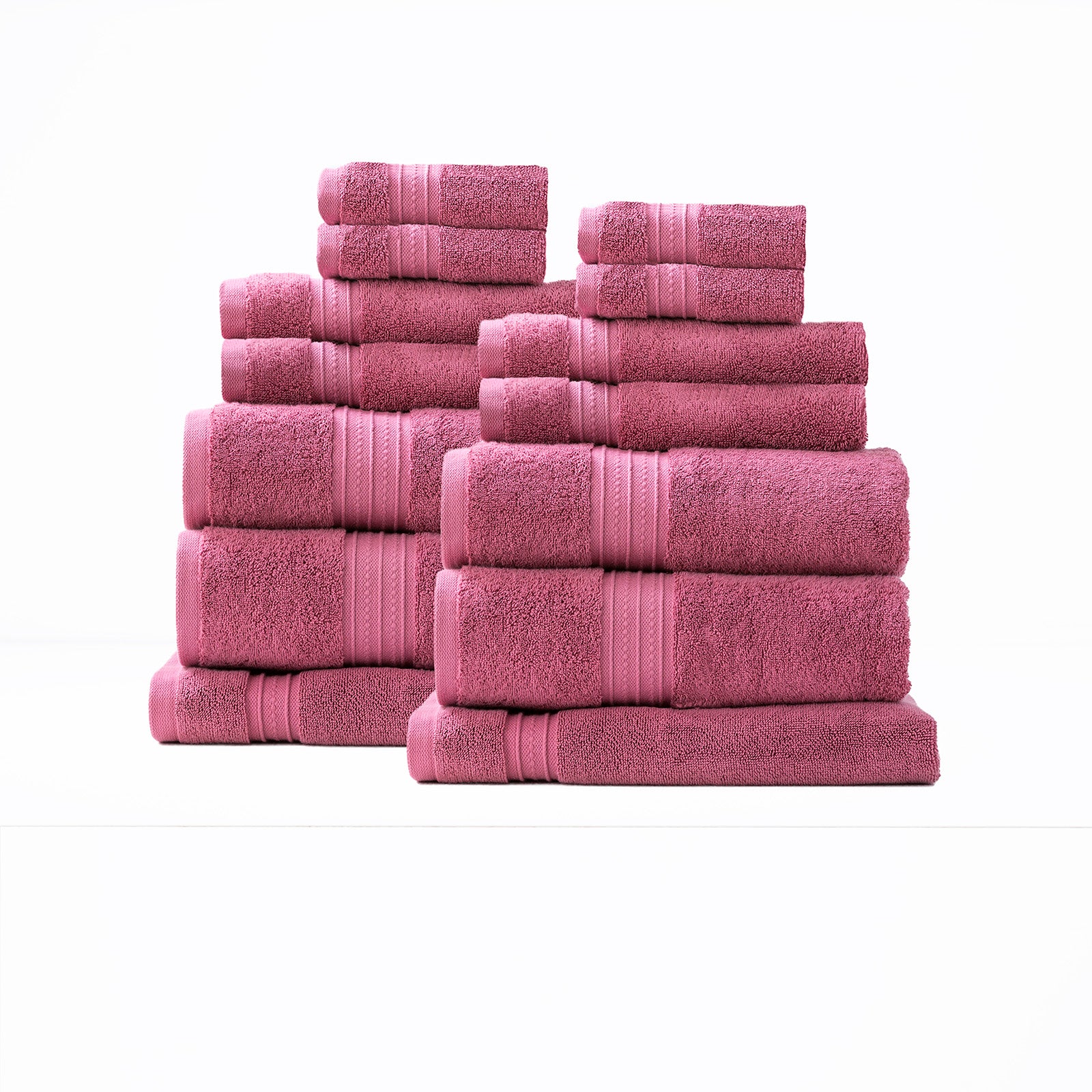 Brentwood 650 GSM Low Twist 14 Piece Bath Sheet Towel Set by Renee Taylor