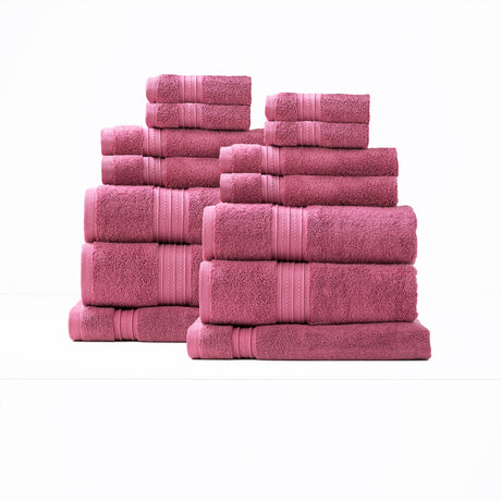 Brentwood 650 GSM Low Twist 14 Piece Bath Sheet Towel Set by Renee Taylor