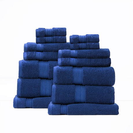 Brentwood 650 GSM Low Twist 14 Piece Bath Sheet Towel Set by Renee Taylor
